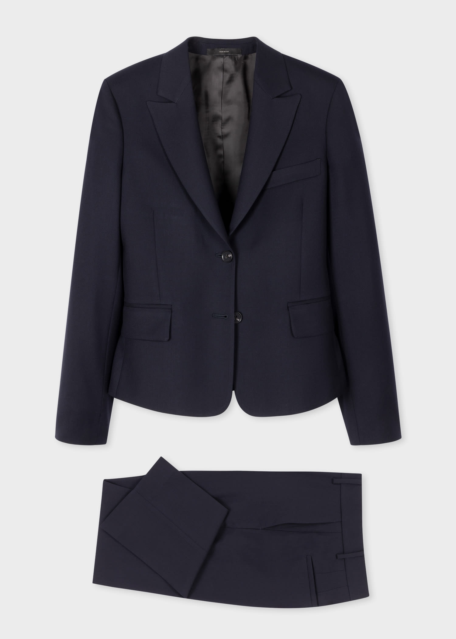 Women's Slim-Fit Wool Cropped Suit - 1