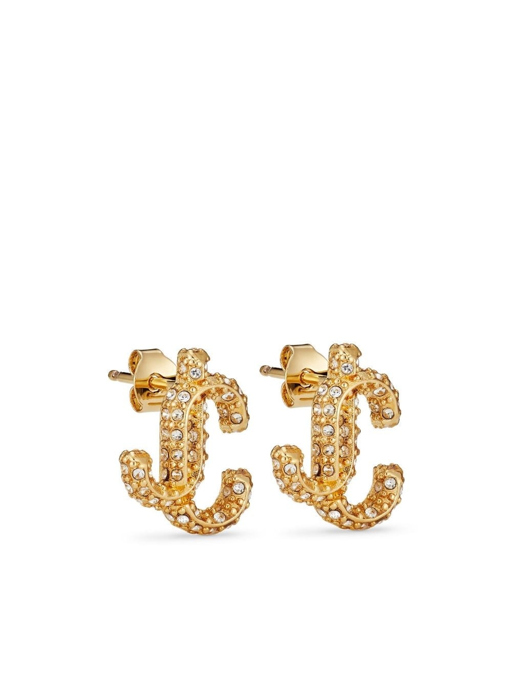 JC crystal-embellished stud earrings - 3