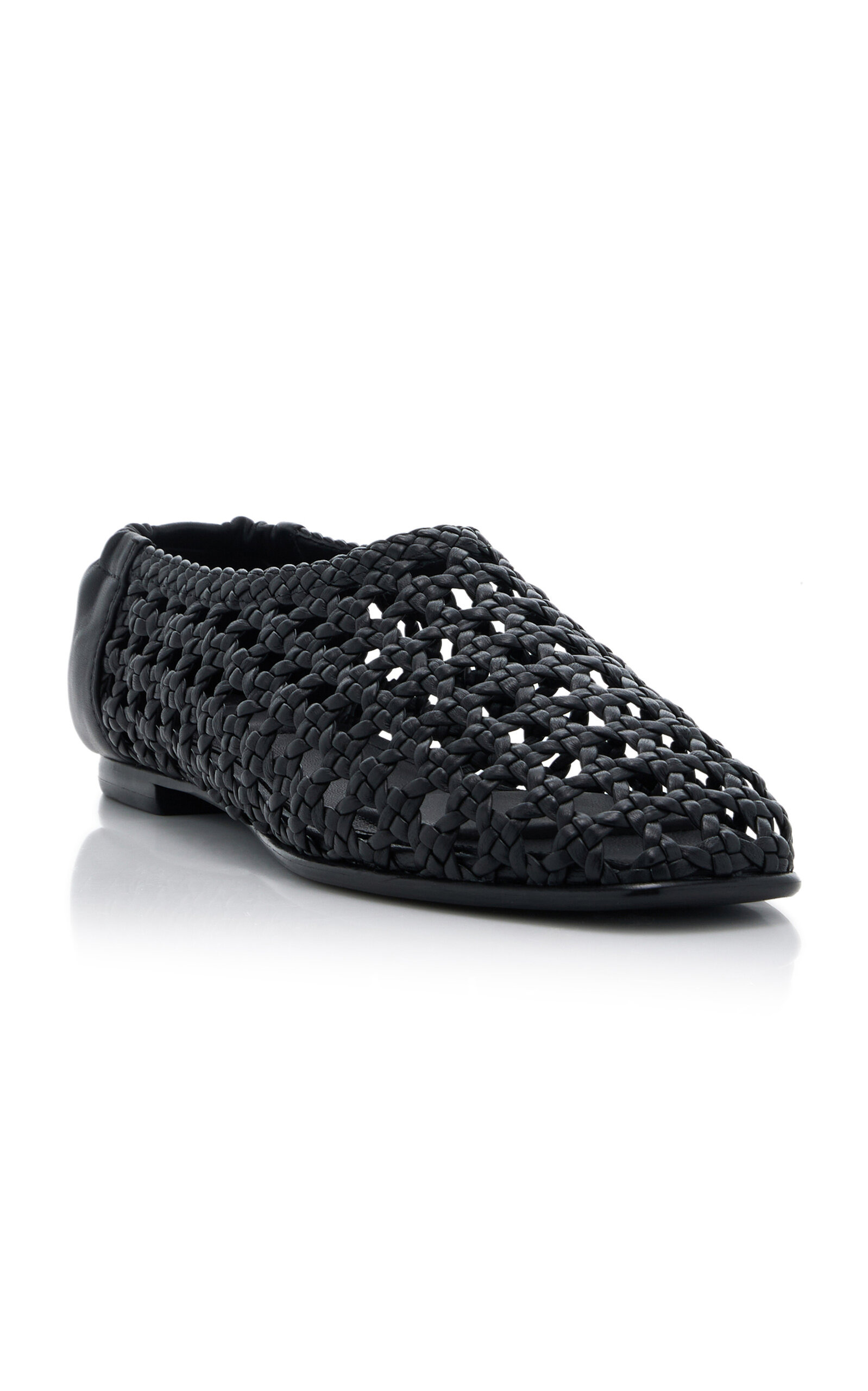 Eden Woven Leather Ballet Flats black - 4