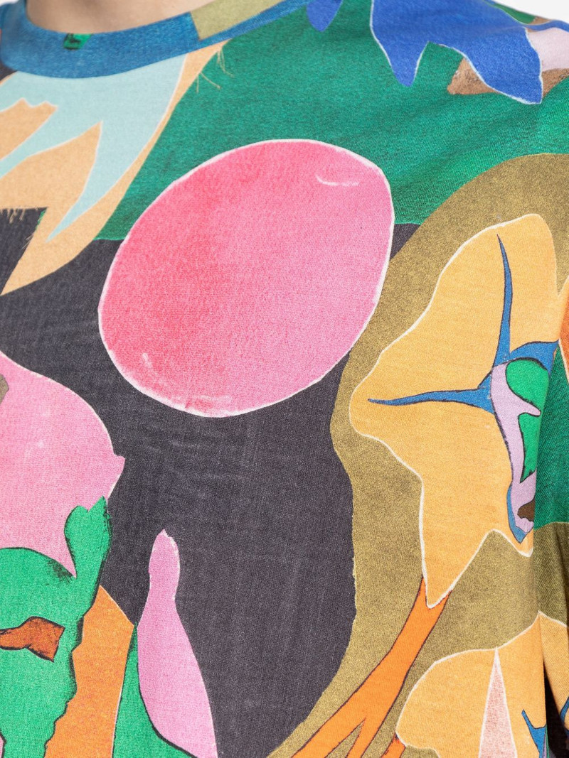 abstract floral-print T-shirt 5