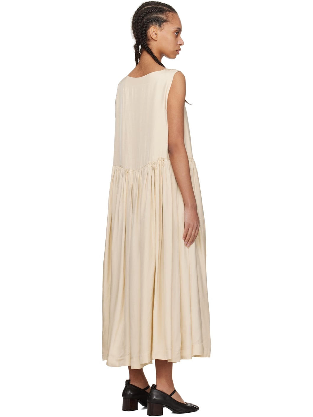 Beige Pomme Midi Dress - 3