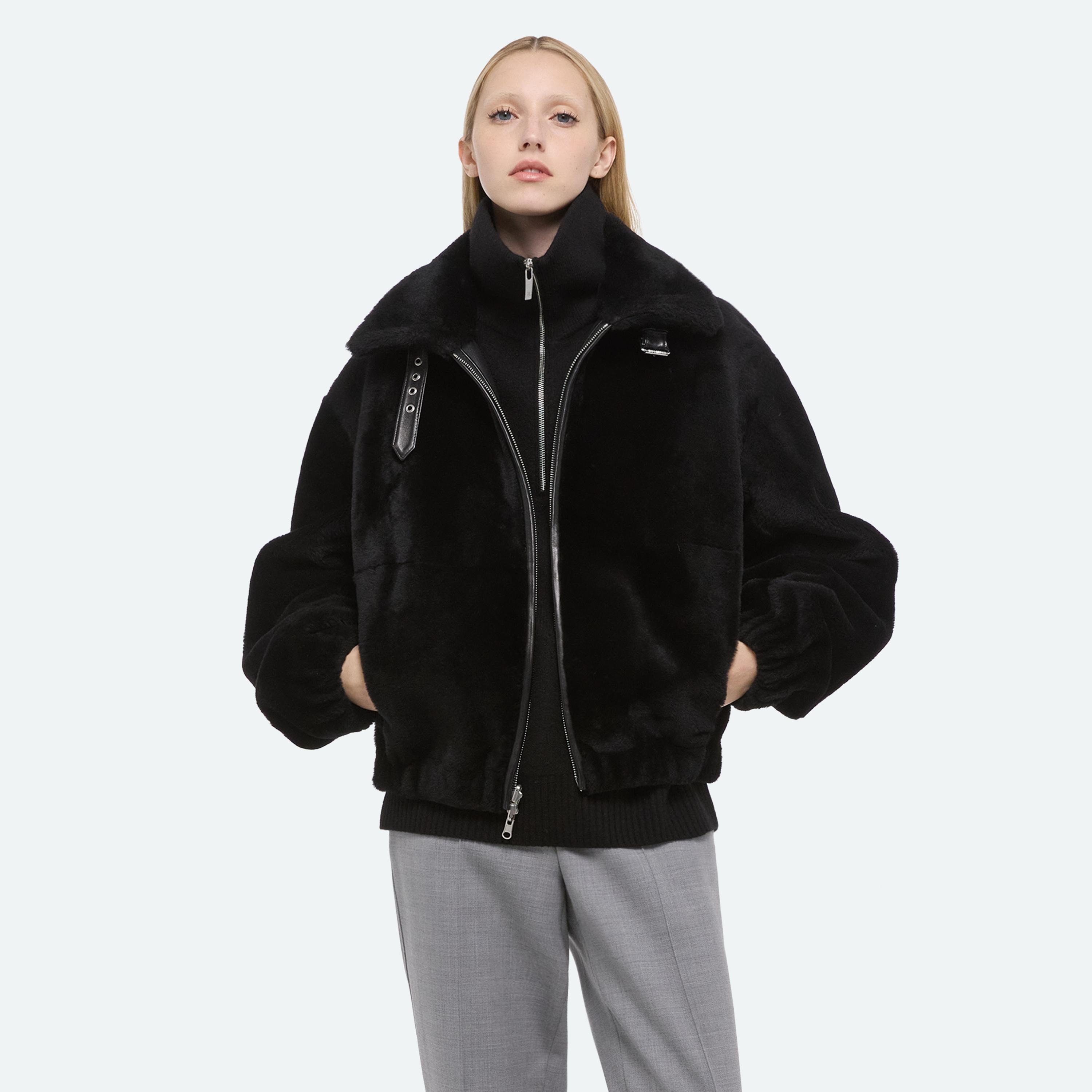 SHEARLING BOMBER - 7