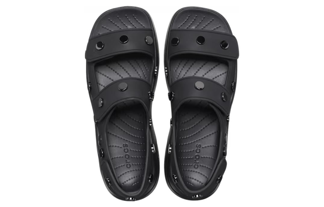 (WMNS) Crocs Skyline Studded Sandals 'Black' 209025-001 - 5