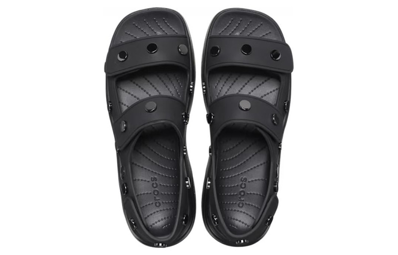 crocs (WMNS) Crocs Skyline Studded Sandals 'Black' 209025-001 outlook