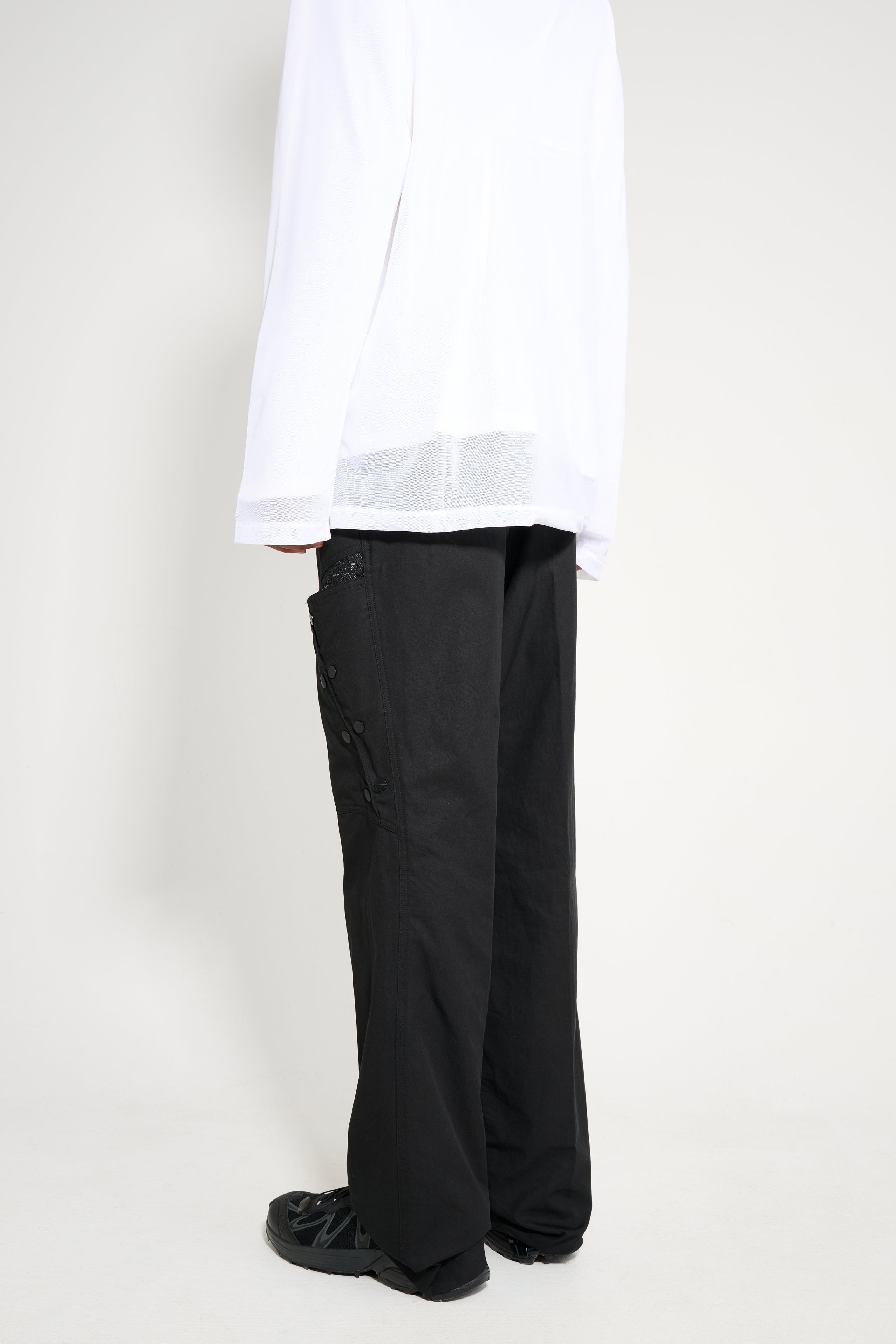 KIKO KOSTADINOV INEX SNAP TROUSER BLACK SABLE / ASH BLACK - 3