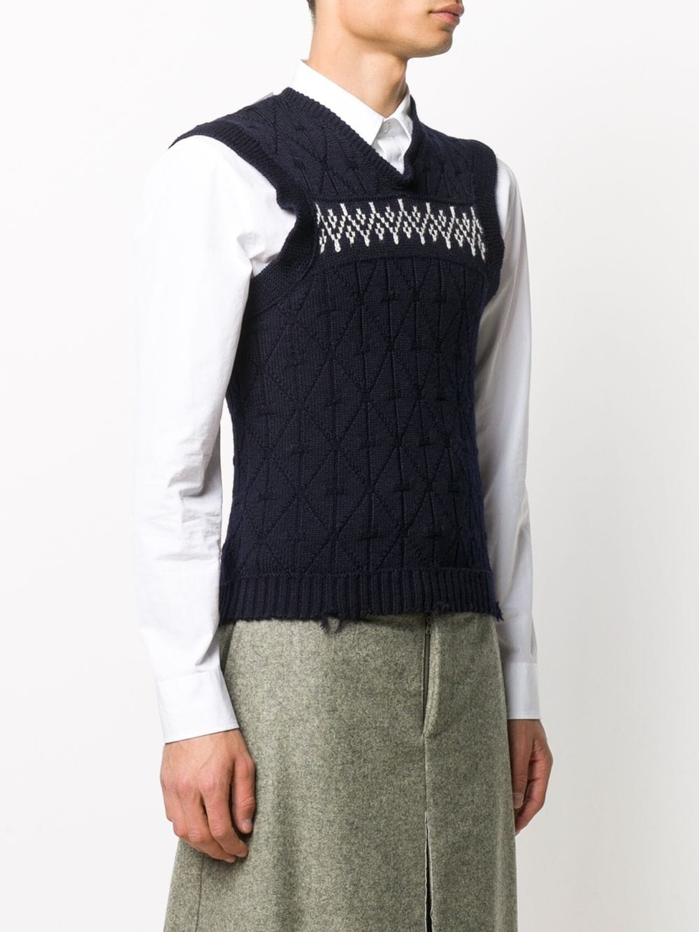 wool sweater vest - 3