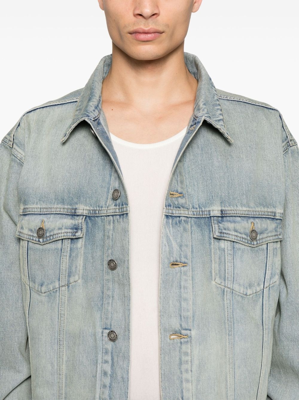 Saint Laurent  Coats Blue - 4