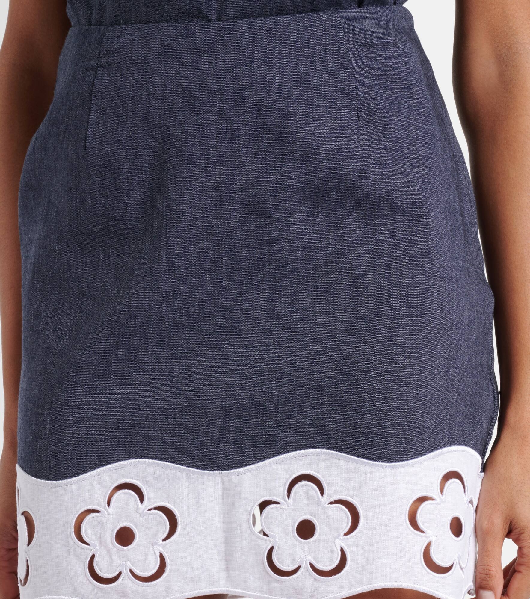 Margaux linen-blend miniskirt - 4
