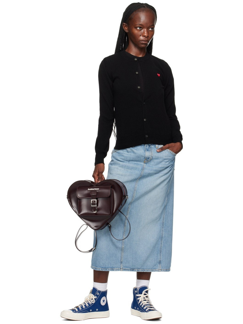 Comme des Garçons PLAY Black Small Heart Cardigan outlook