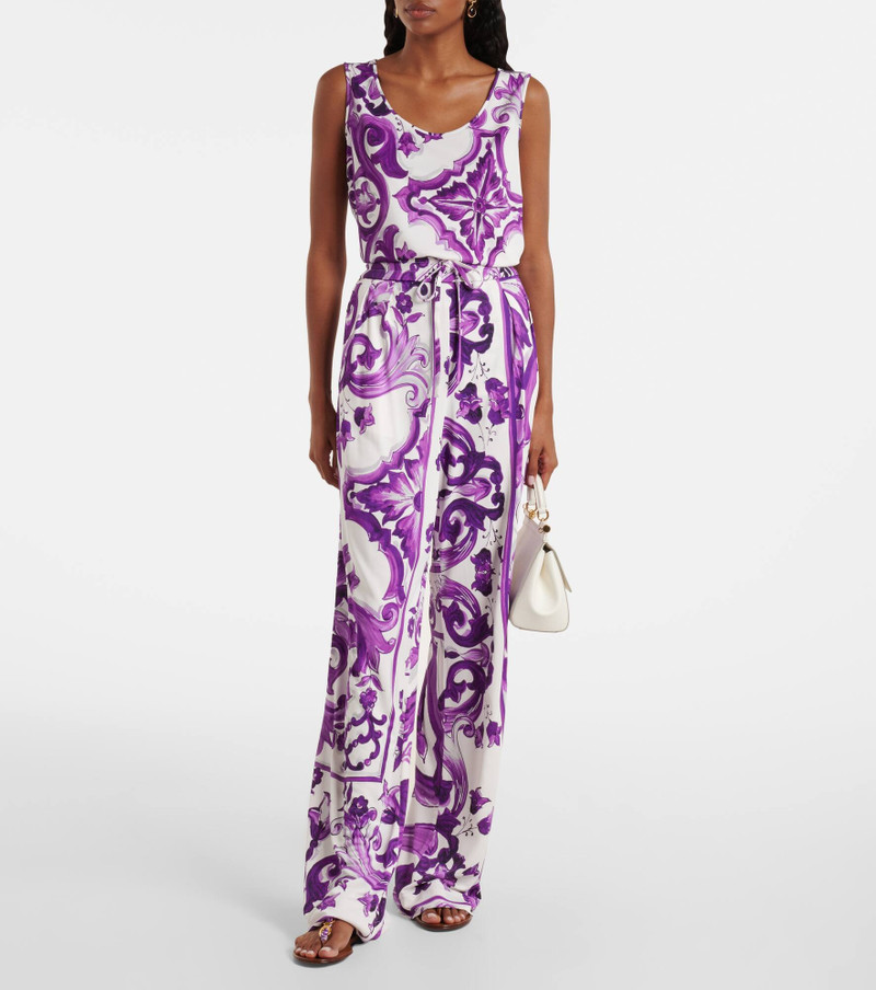 Dolce & Gabbana Majolica wide-leg pants outlook