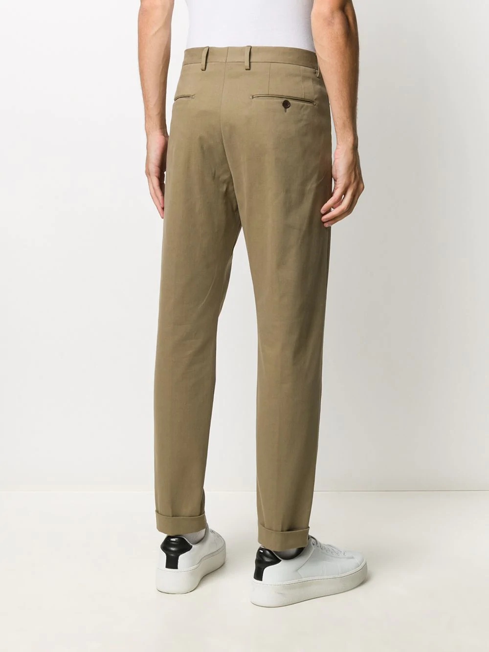 zip-pocket tapered trousers - 4