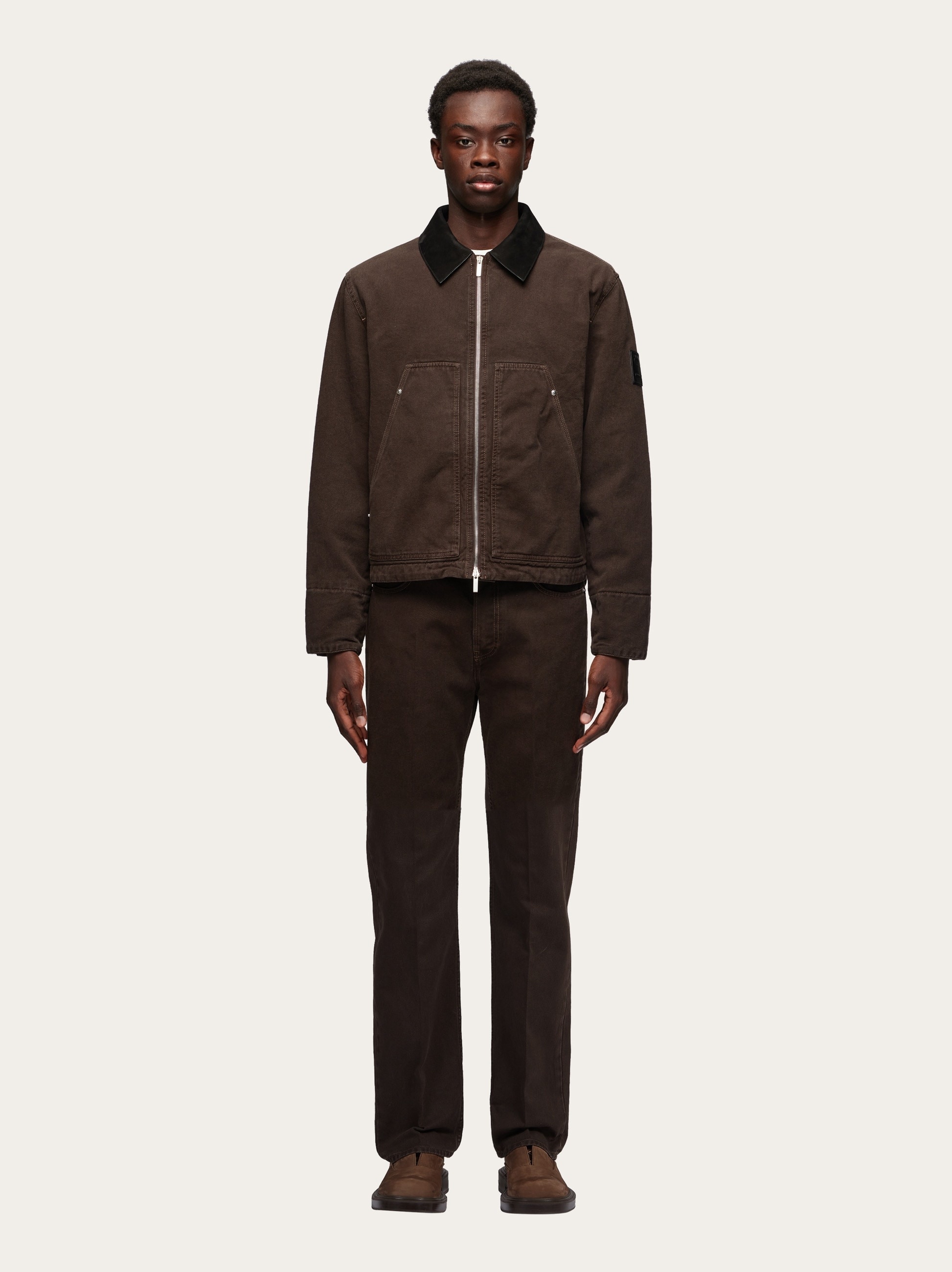 Padded denim blouson - 6