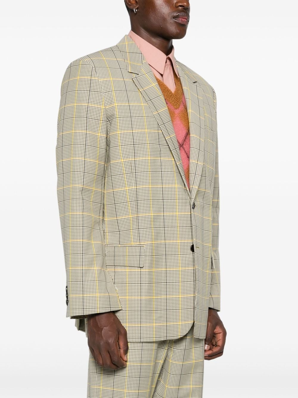 microcheck blazer - 3