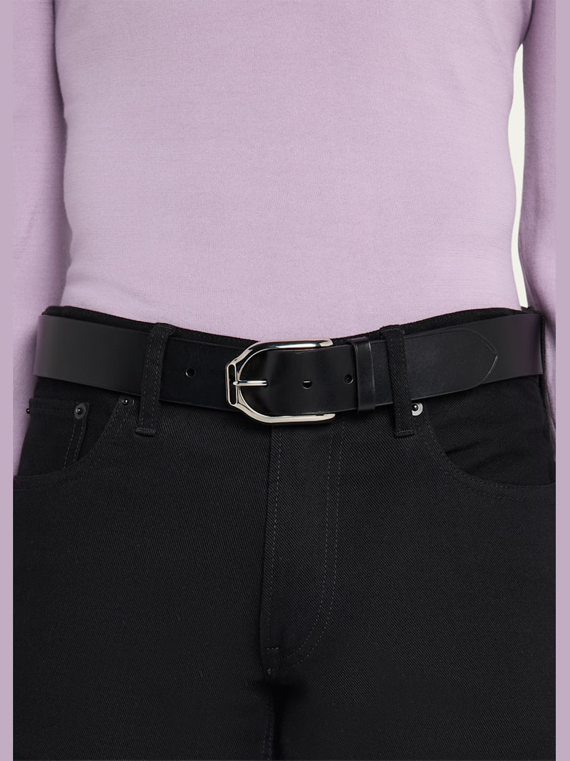 Ralph Lauren Men's Welington Stirrup-Buckle Leather Belt outlook