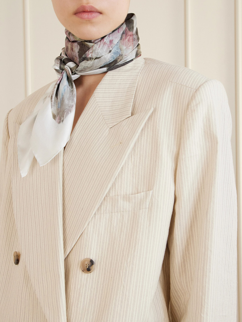 Floral-print Silk Scarf 3