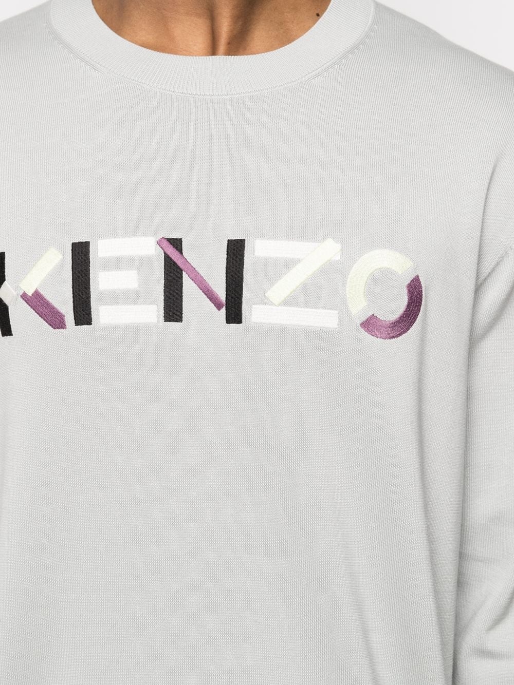 logo-embroidered jumper - 5