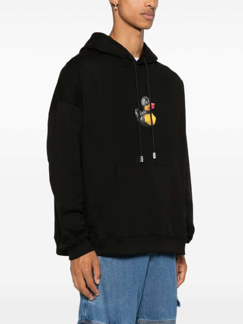 duck-print hoodie 3