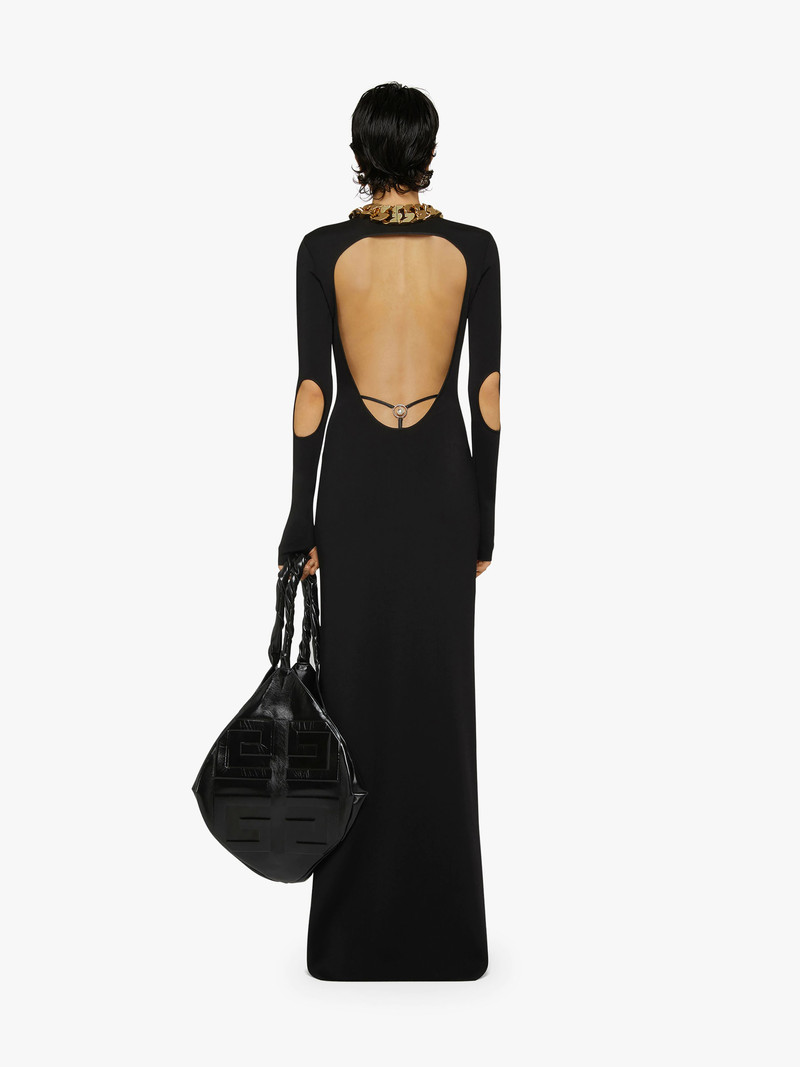 OPEN-BACK DRESS IN VISCOSE 4