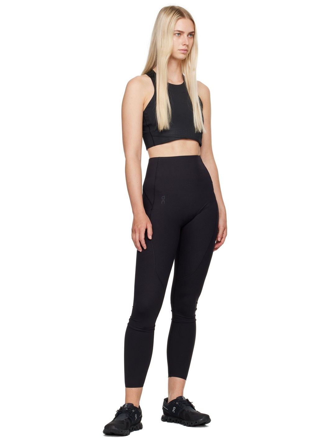 Black Race Crop Top - 4