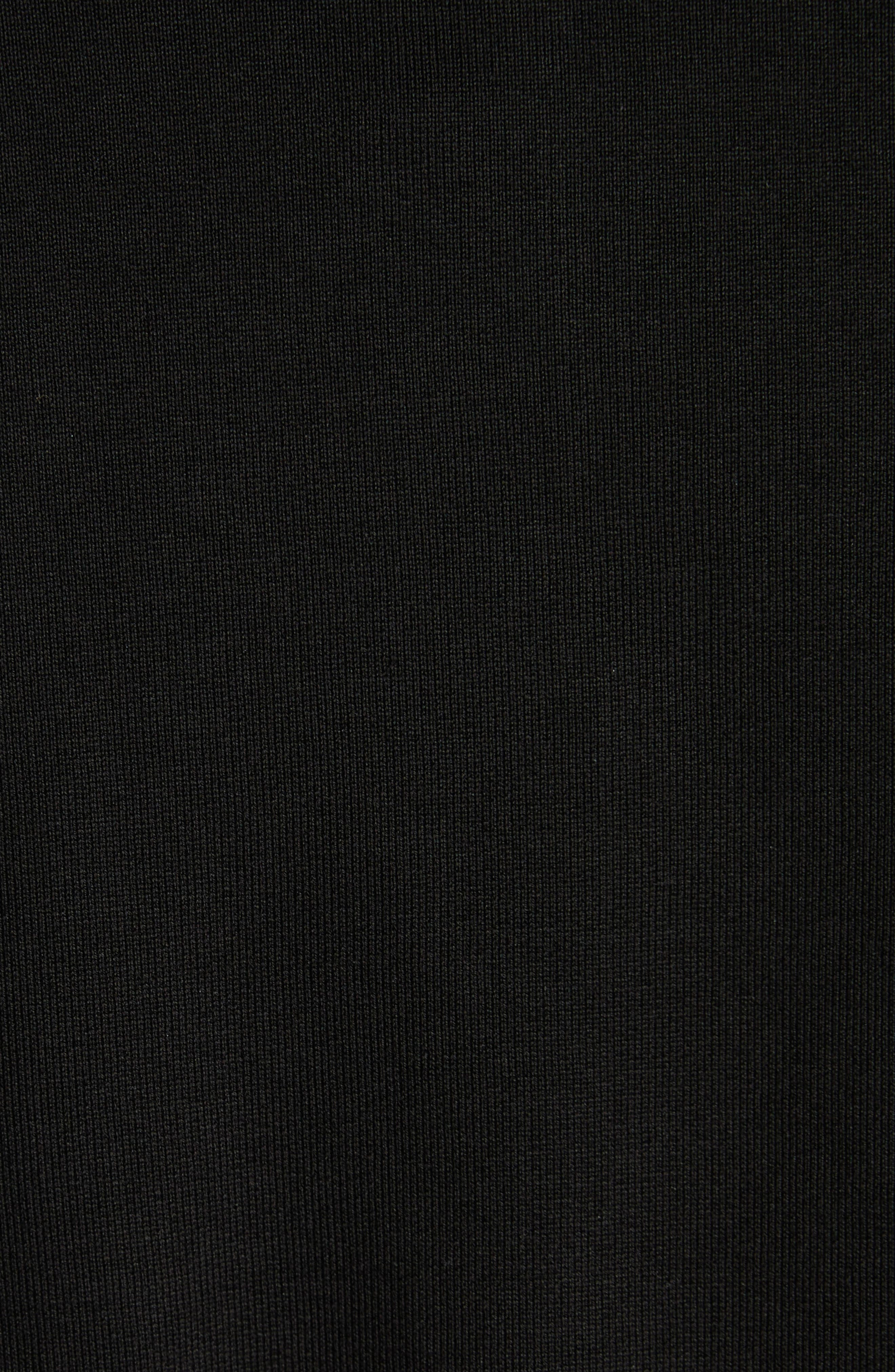 Moncler Quilted Down & Cotton Knit Hooded Cardigan in Black at Nordstrom - 6