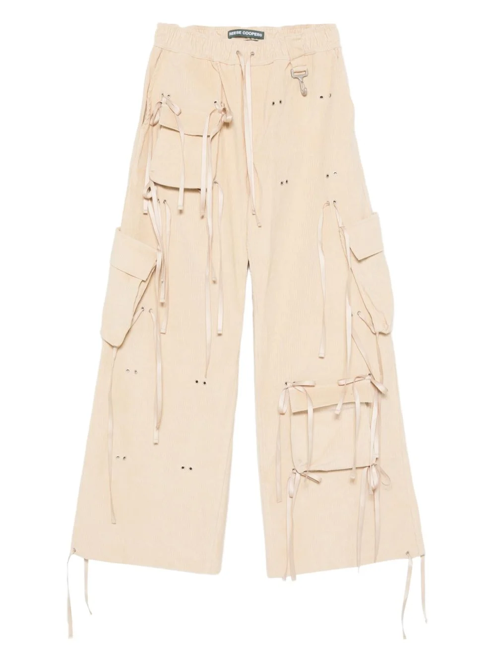 corduroy wide-leg trousers - 1