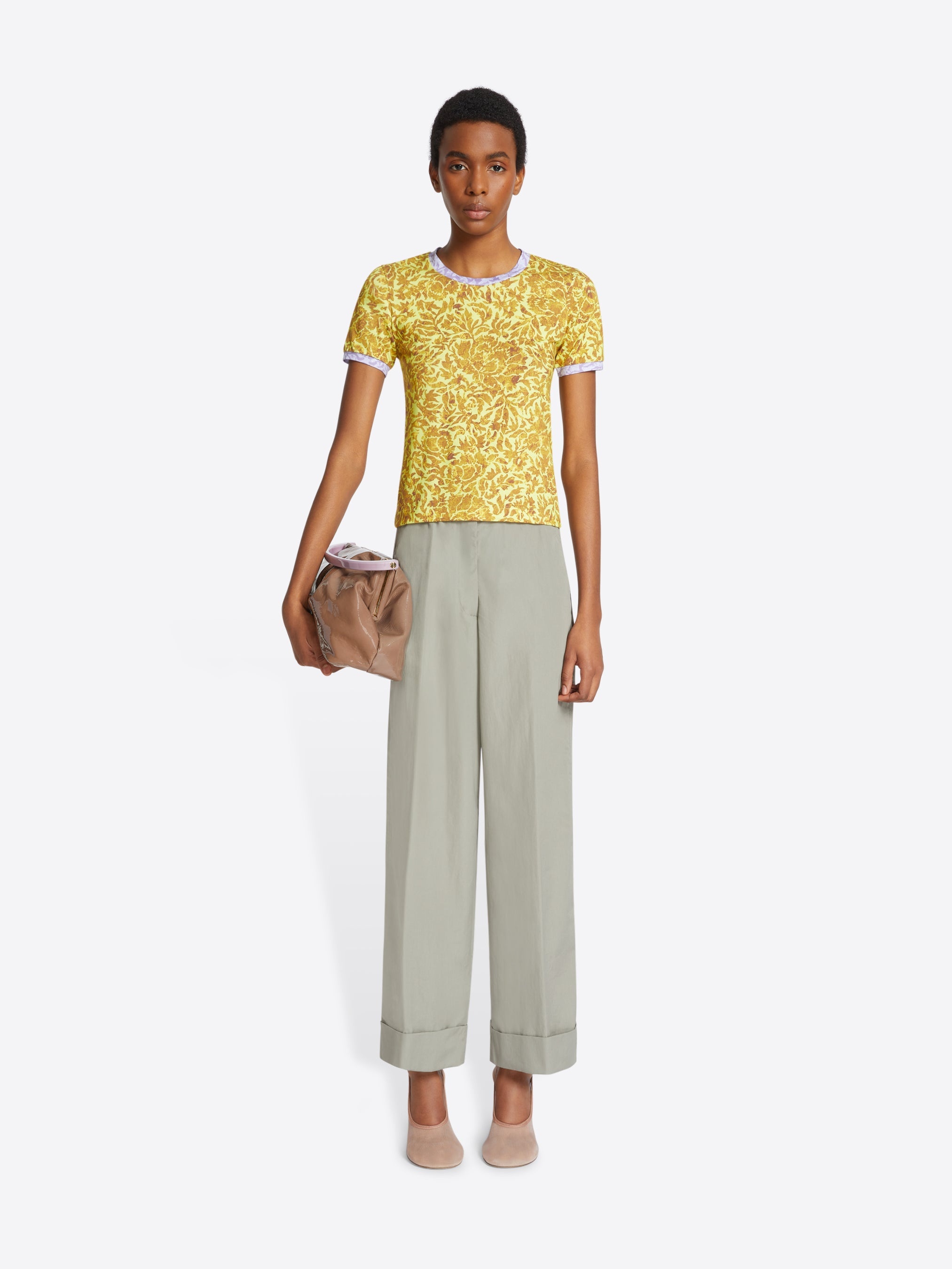 PRINTED CONTRAST TEE - 2