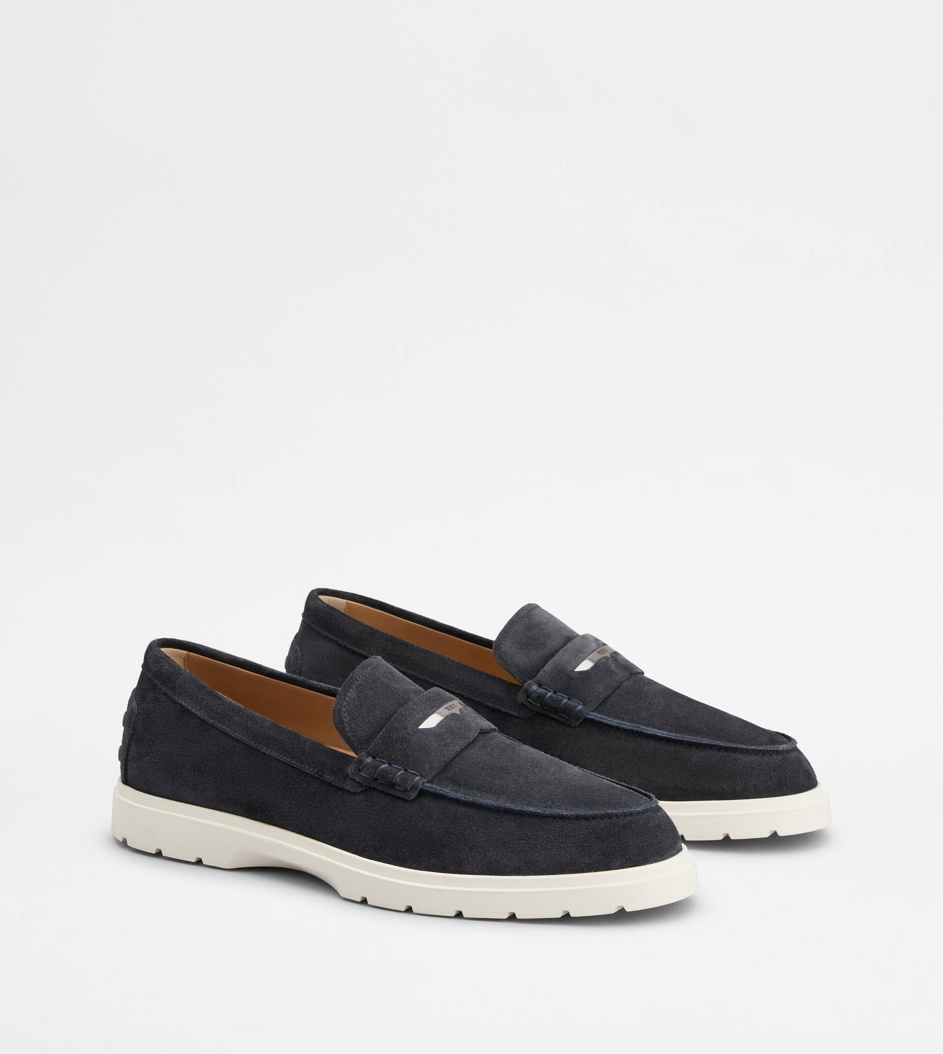 LOAFERS IN SUEDE - BLUE - 2