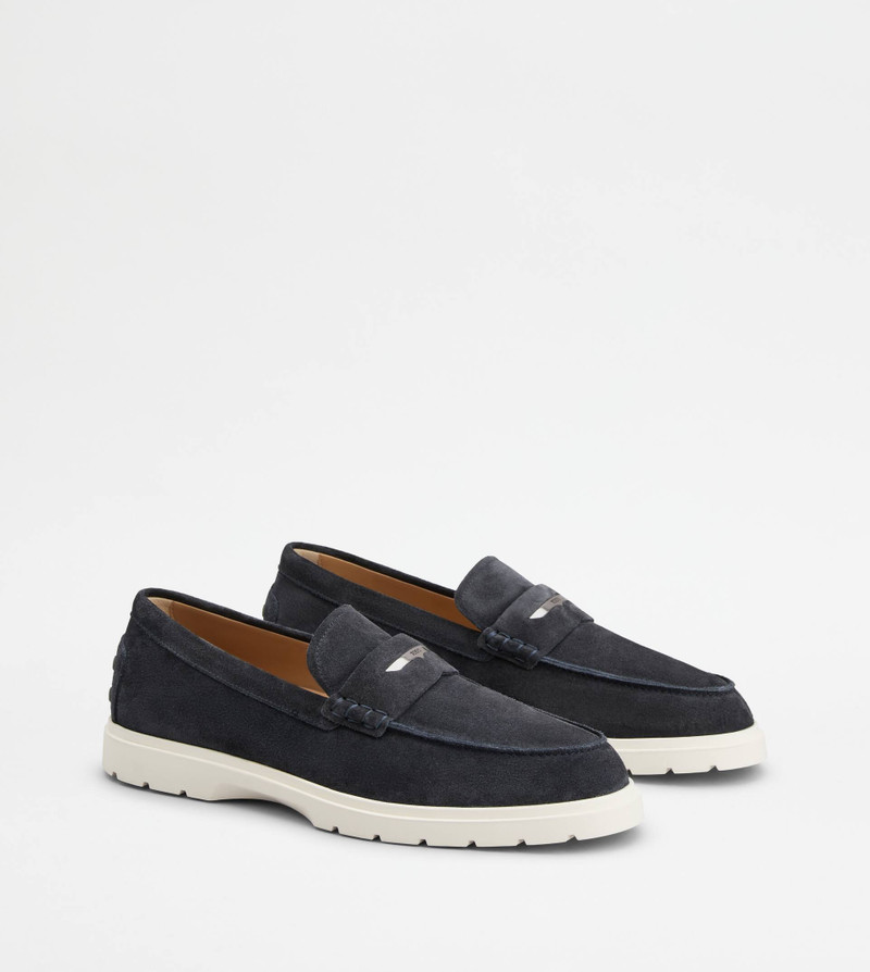 LOAFERS IN SUEDE - BLUE 2