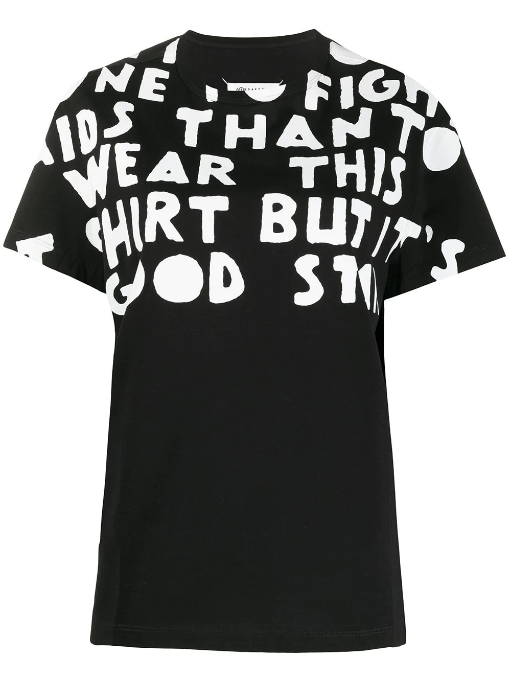 oversized slogan print T-shirt - 1