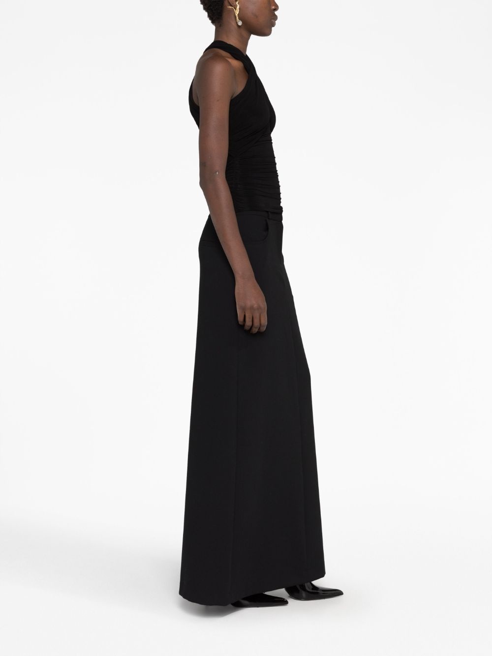 halterneck ruched top - 4
