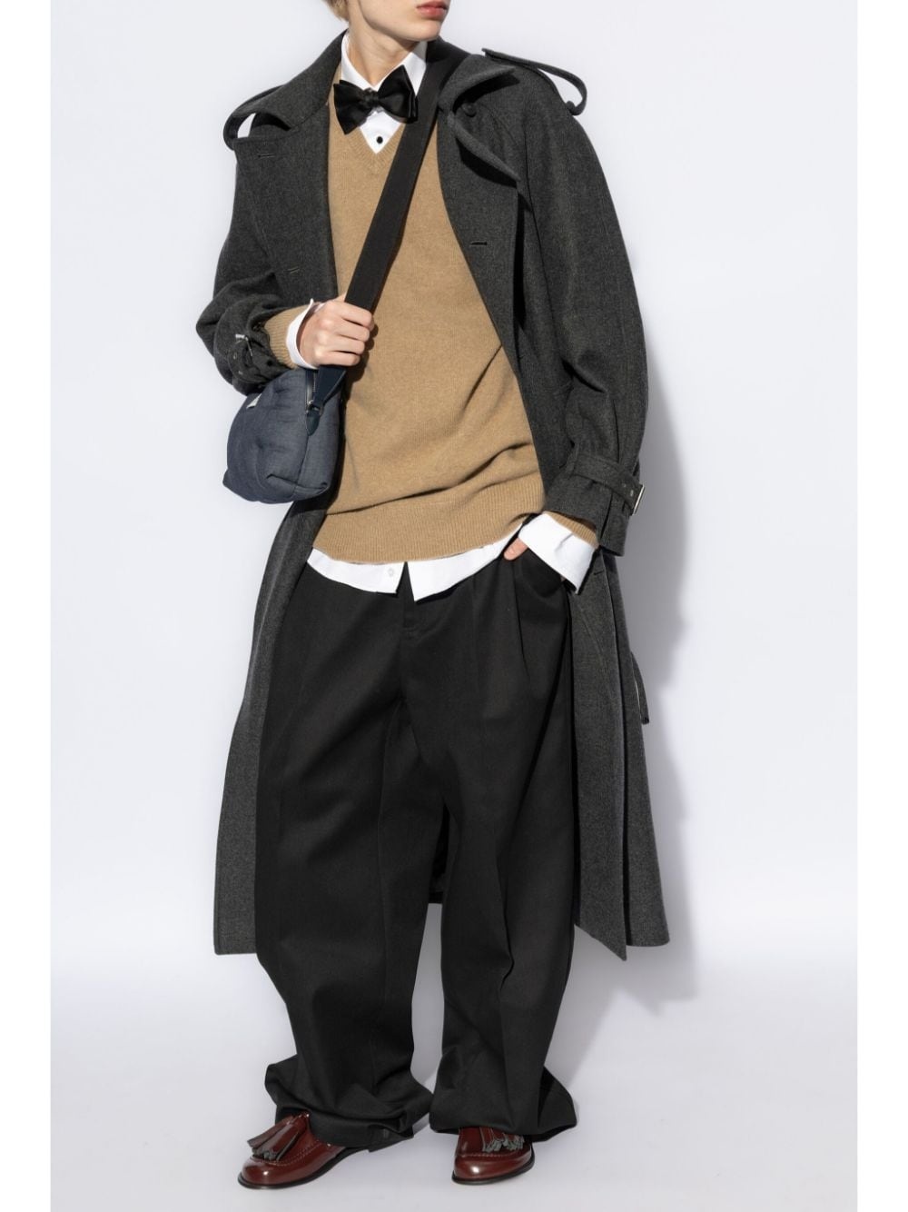 V-neck wool jumper - 2