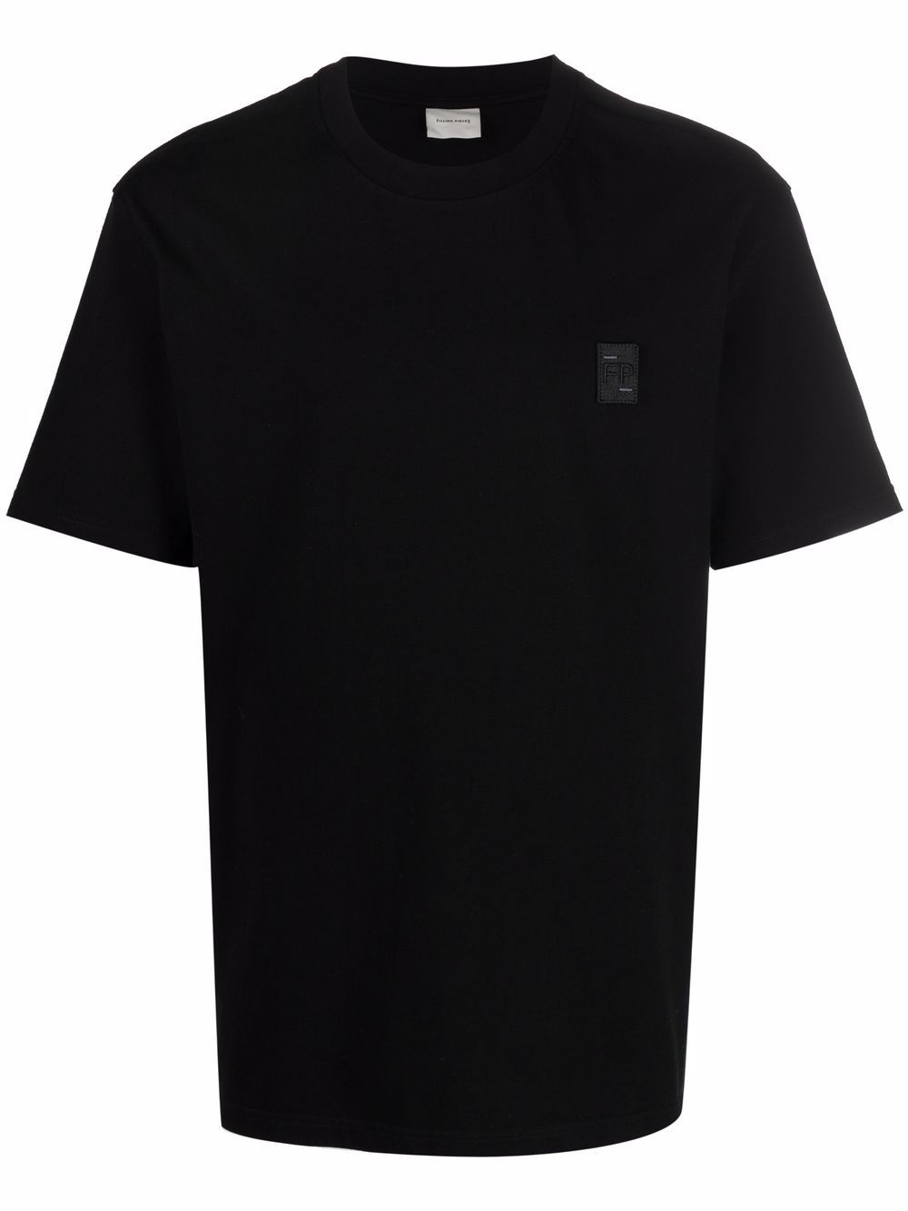Lux logo-patch organic cotton T-shirt - 1
