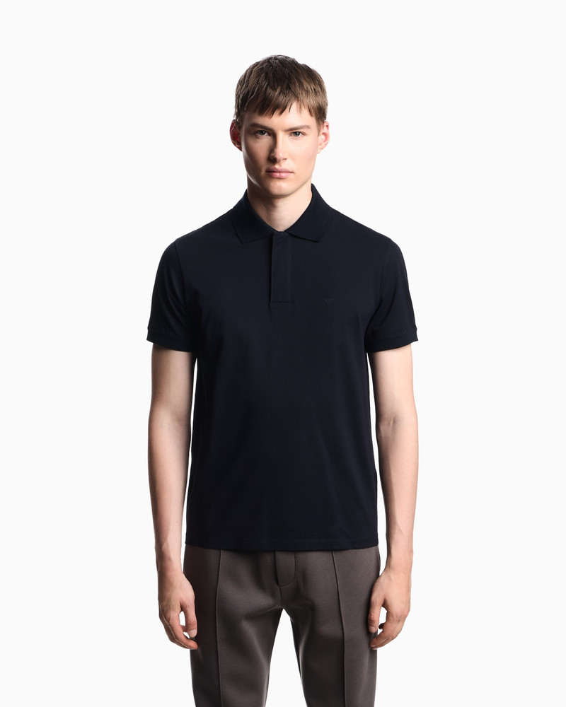 EMPORIO ARMANI TRAVEL ESSENTIALS PIQUÉ POLO SHIRT outlook