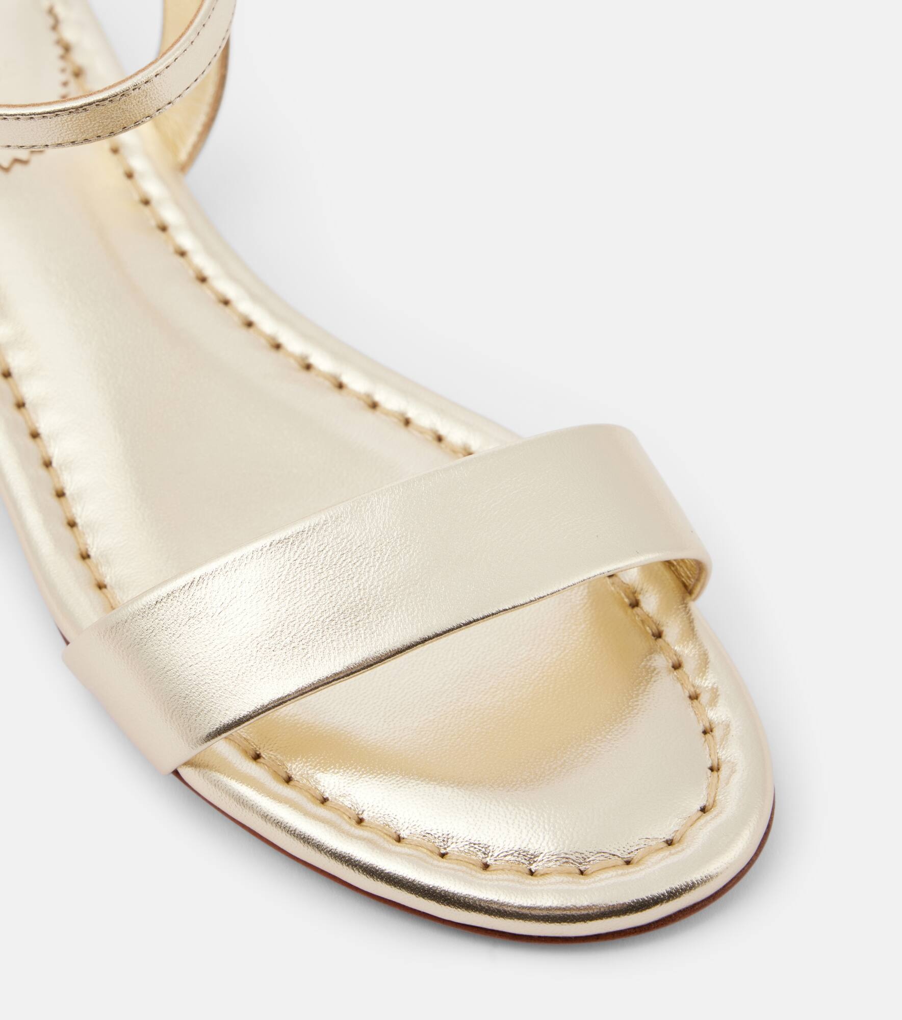 Sweet Jane metallic leather sandals - 5