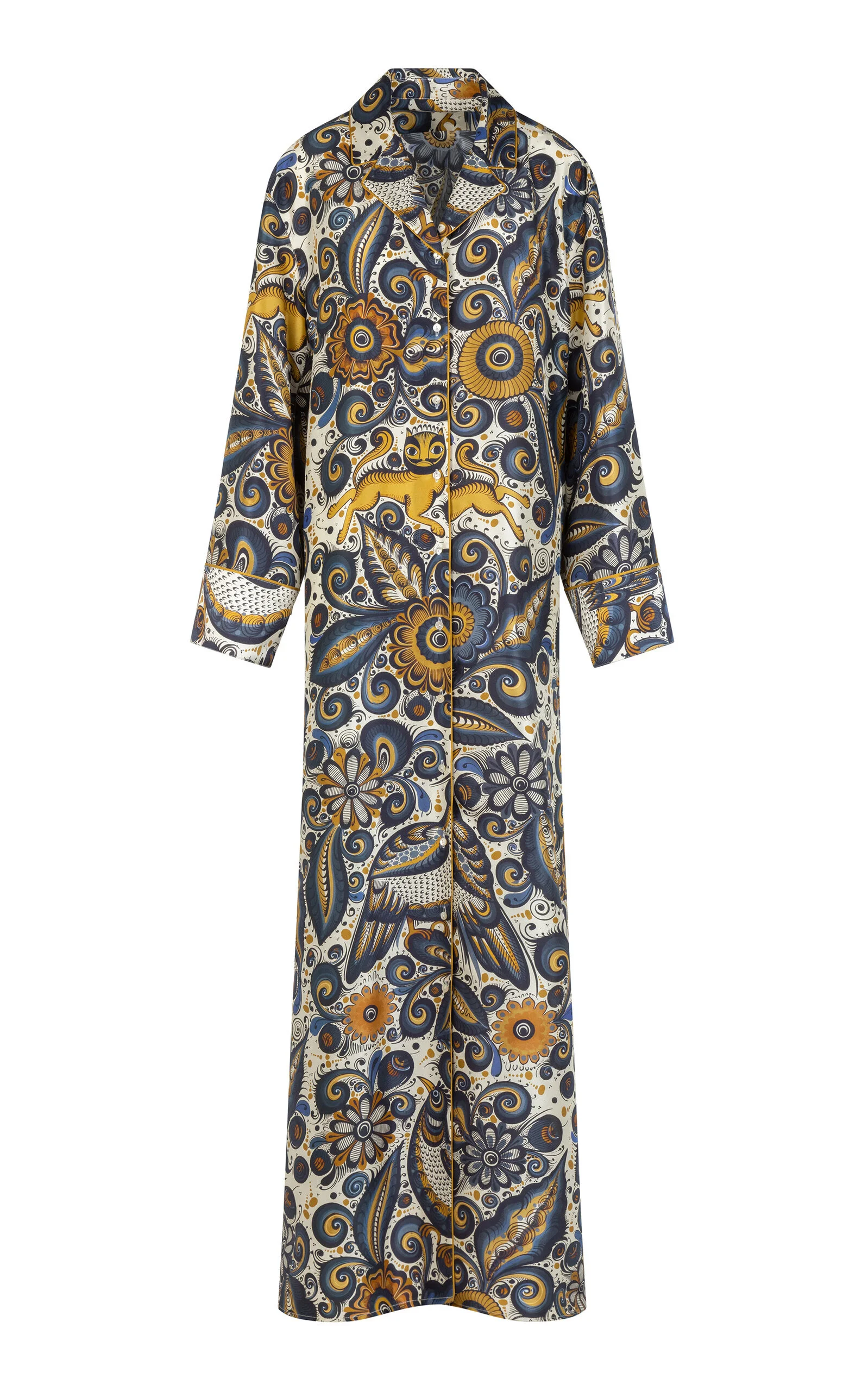 Jose De Jesus Alvarez Silk Maxi Dress multi - 1