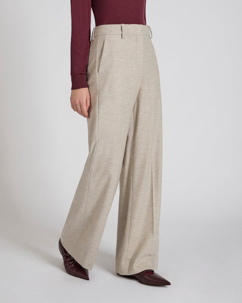 SLOWEAR Regular fit trousers in stretch flannel outlook