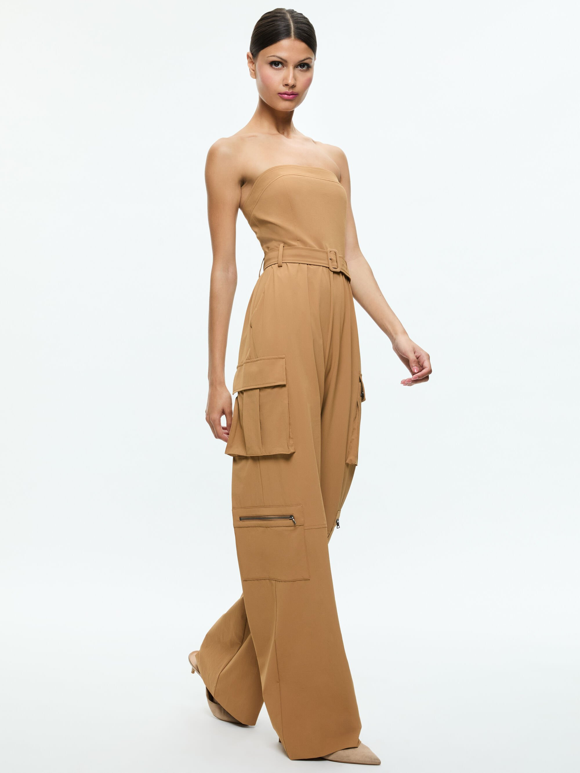 SACHIKO STRAPLESS CARGO JUMPSUIT - 6