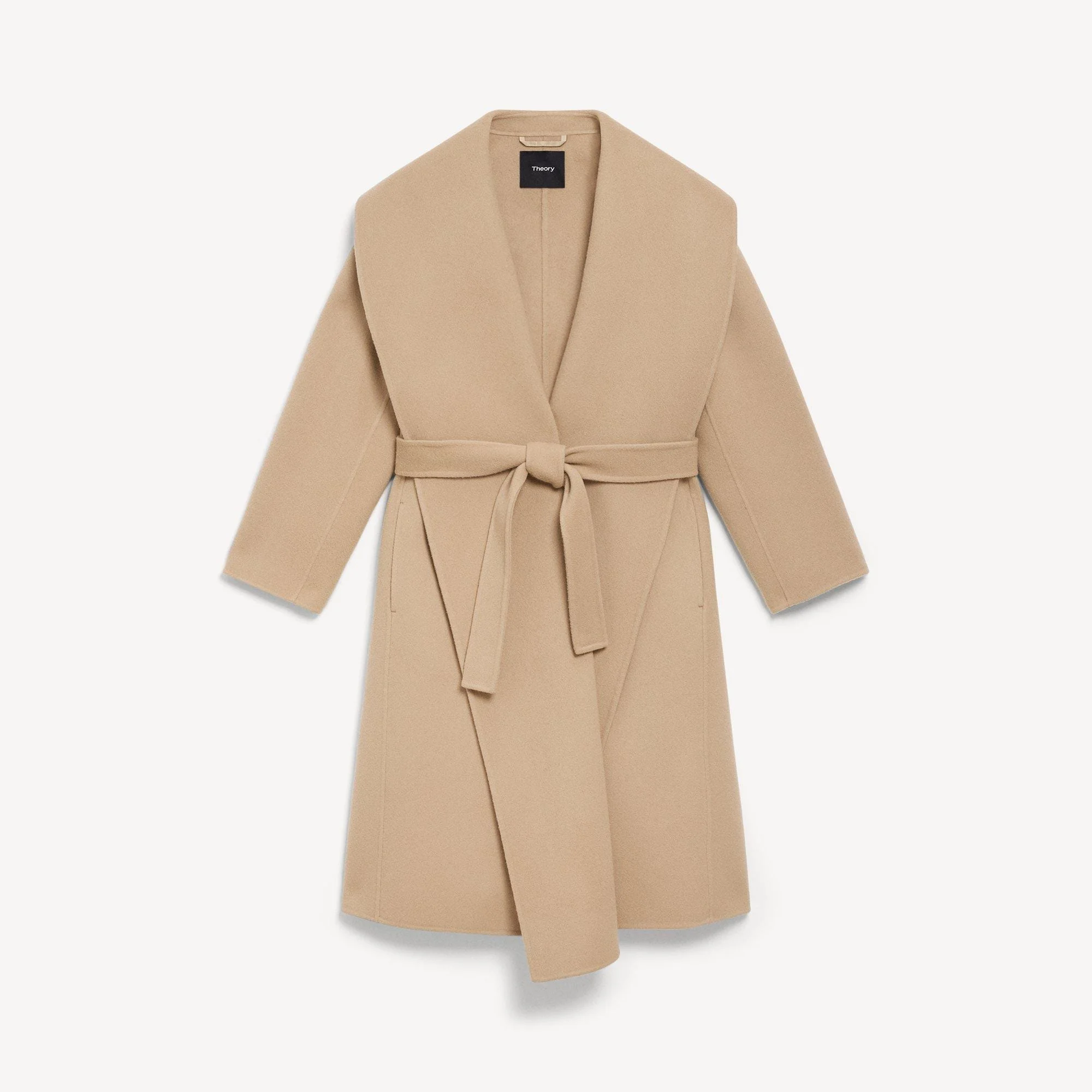 Shawl Collar Coat in Double-Face Wool-Cashmere - 1