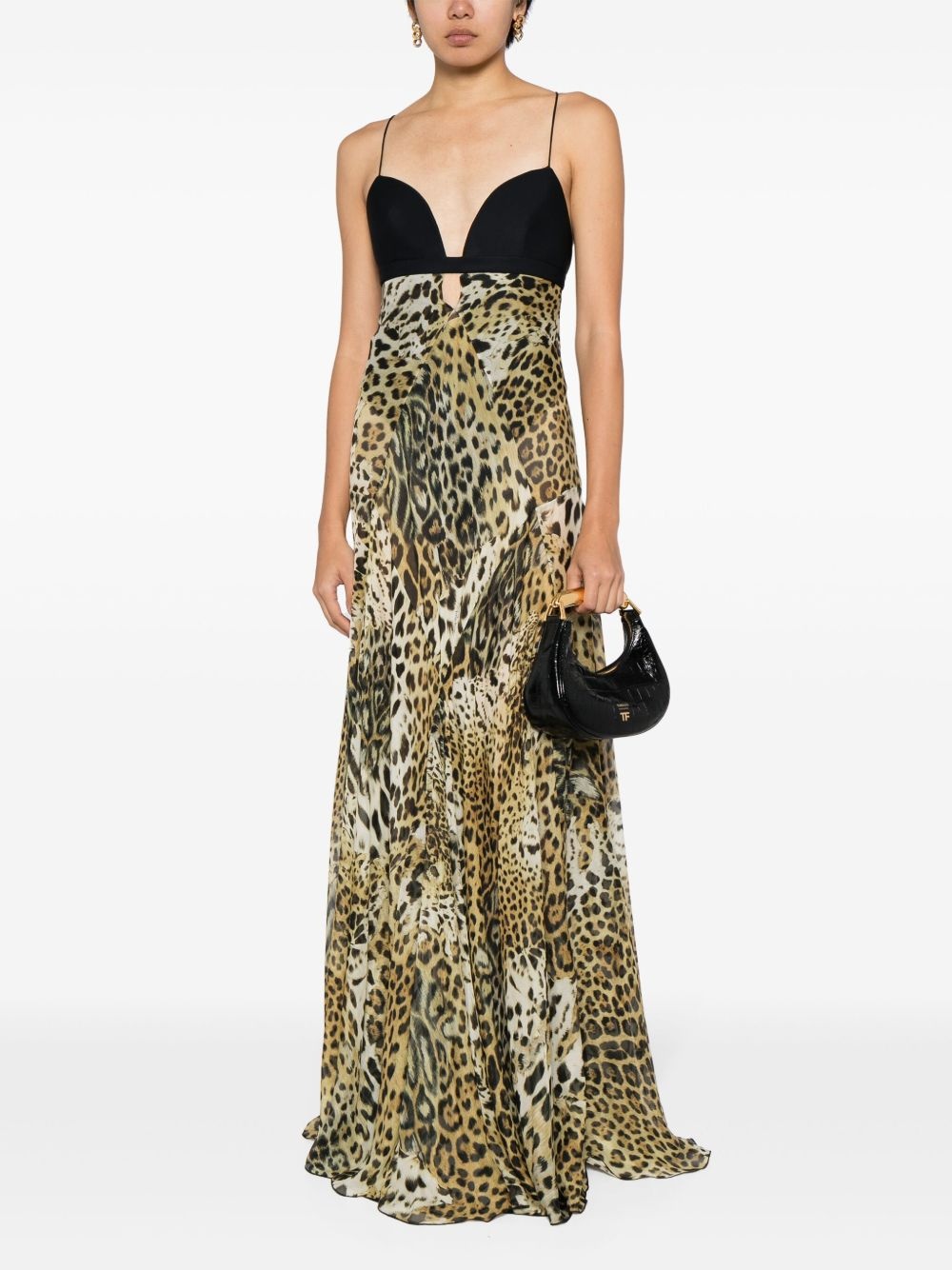 leopard-print long dress - 2
