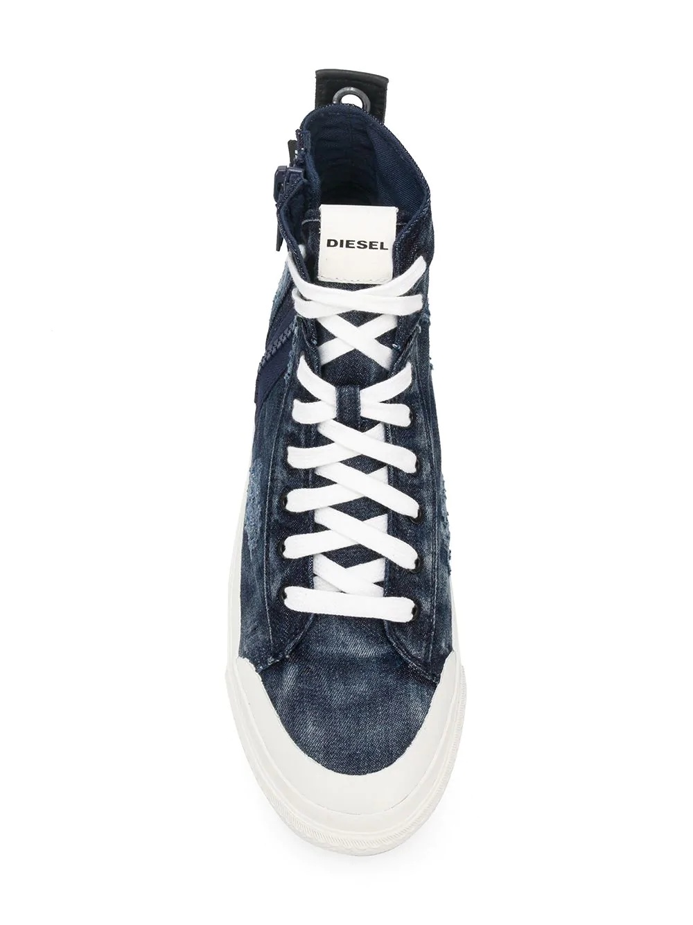 zip high-top sneakers - 4