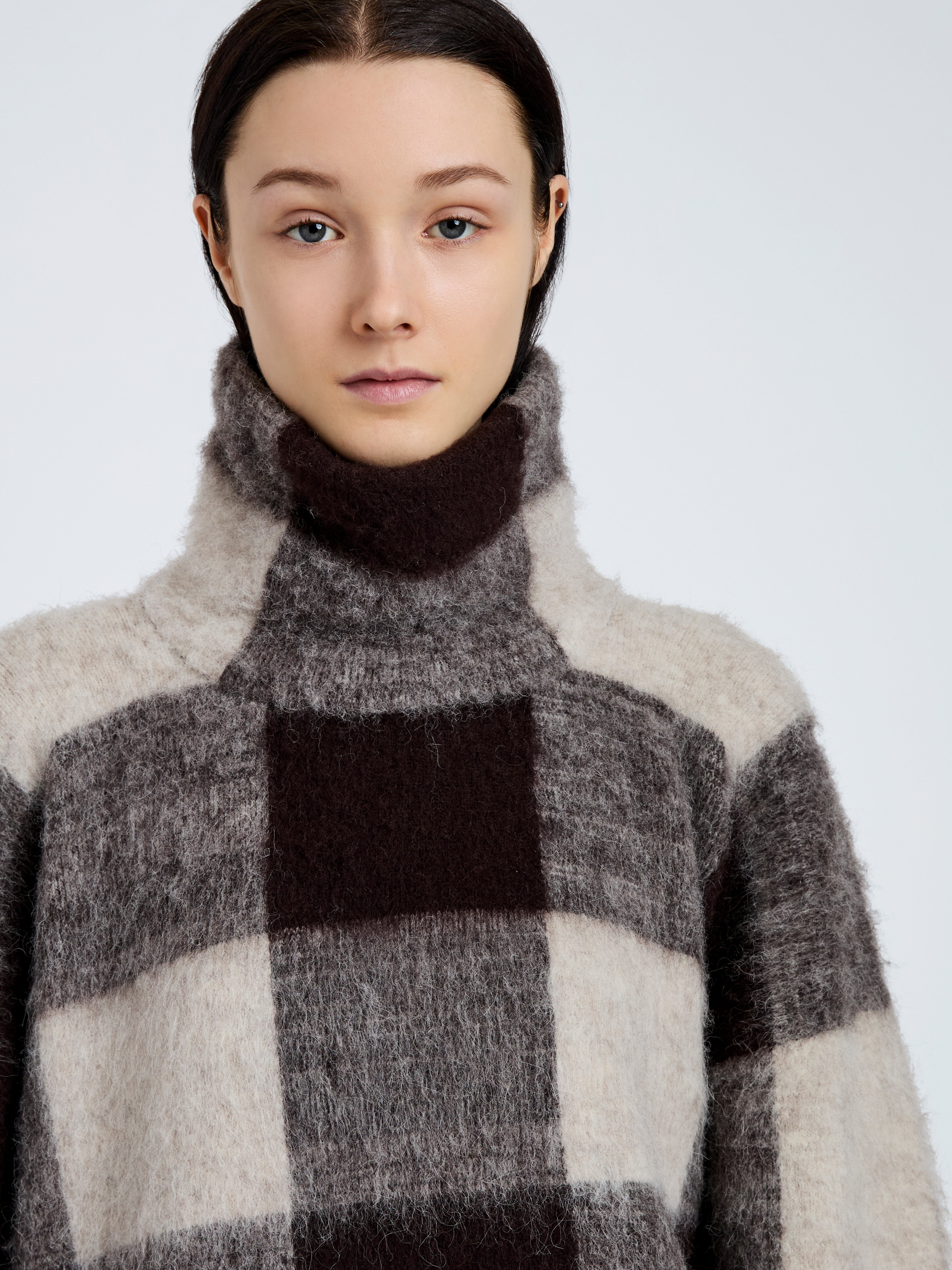 Kai Top in Brushed Glenplaid Knit - 6