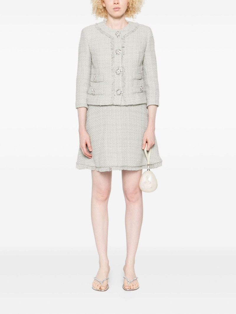 COSTARELLOS embellished fringe jacket outlook