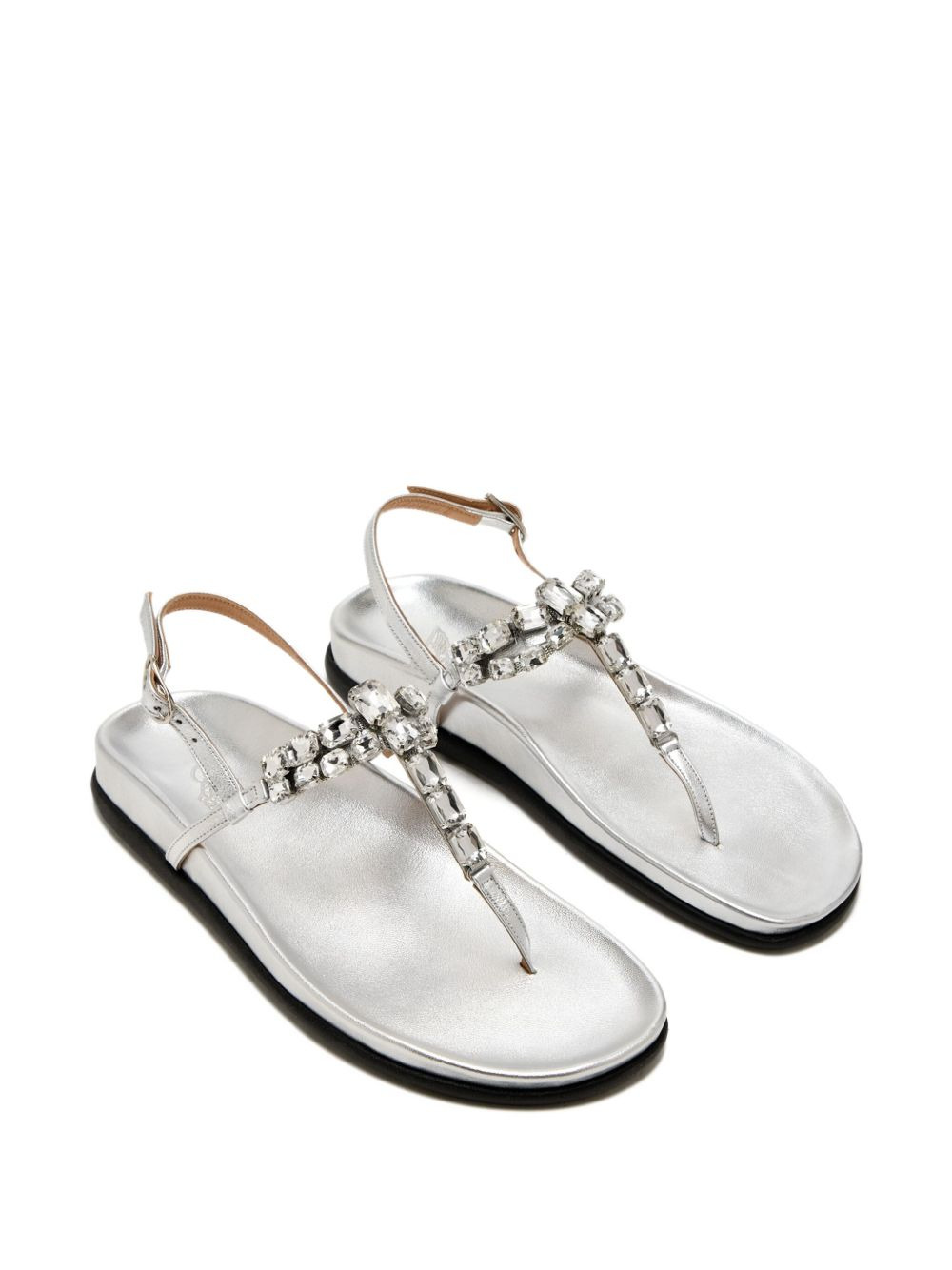 Katerina crystal-embellished slingback sandals - 2