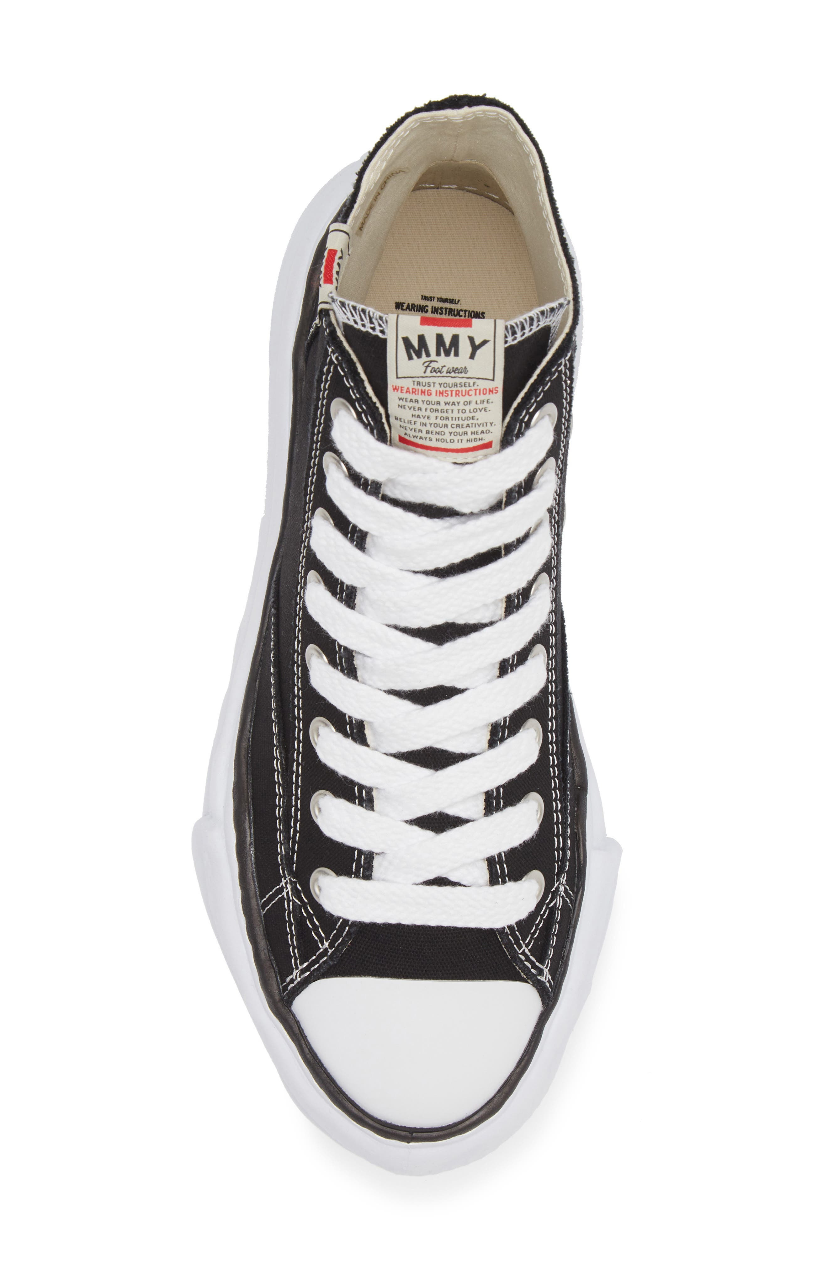 Maison MIHARA YASUHIRO Peterson High Top Sneaker in Black at Nordstrom - 5