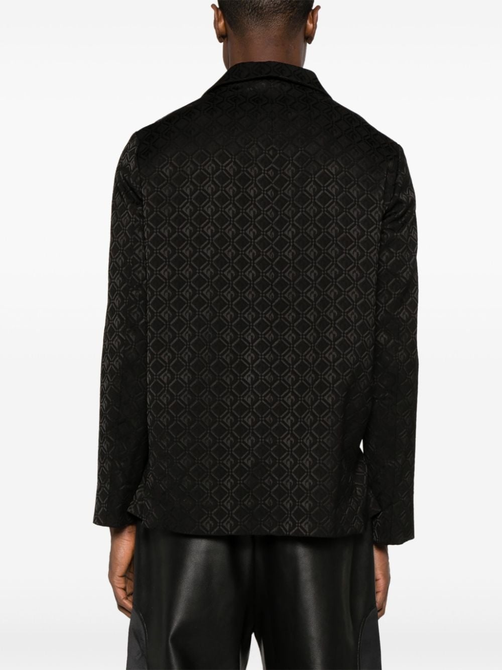 Moon Diamant-jacquard blazer - 4