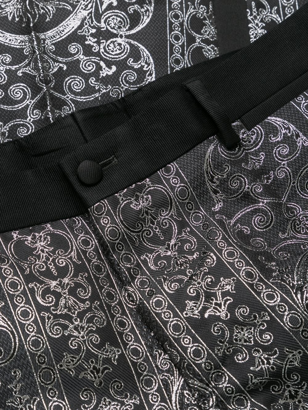 jacquard tailored trousers - 6