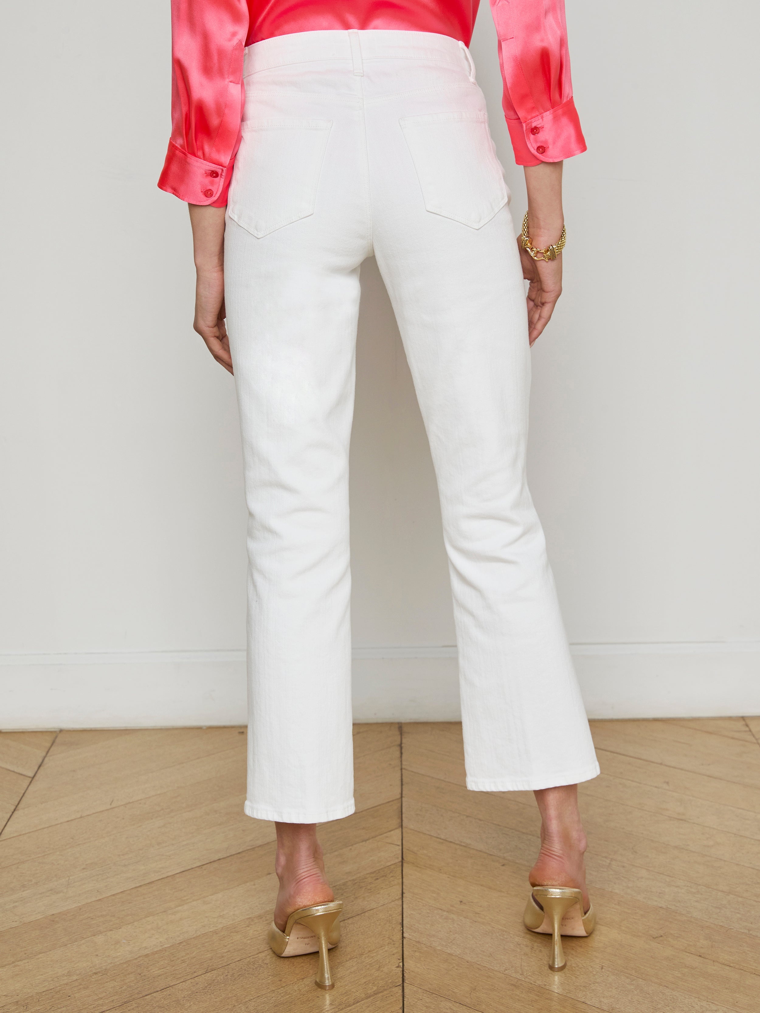 Noya Cropped Slim Flare Jean - 5