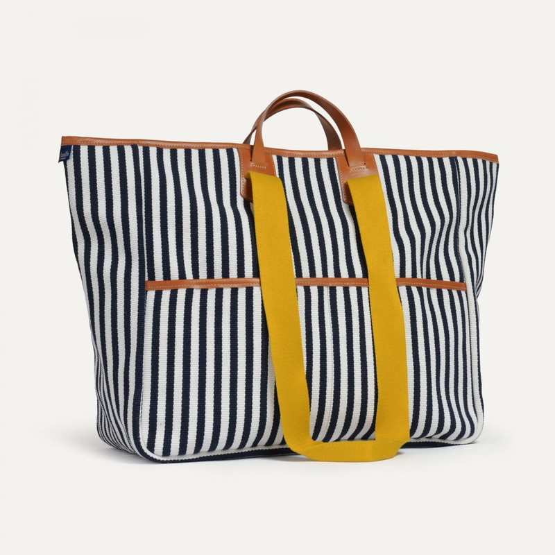 Bleu de Chauffe MÉLO 48H TOTE BAG  -  SUMMER STRIPES outlook