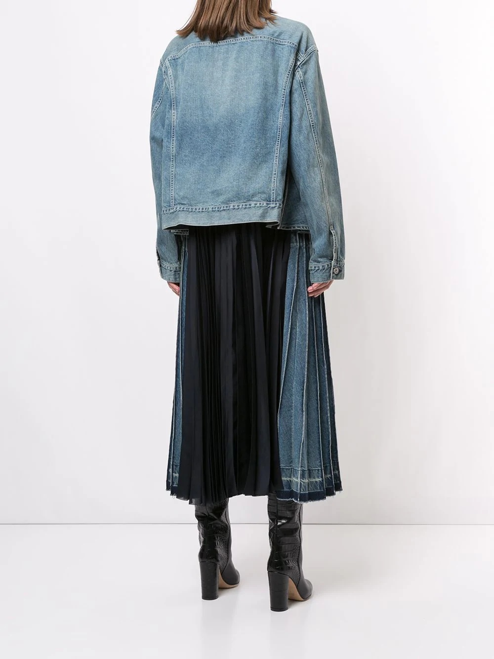 long denim jacket - 4