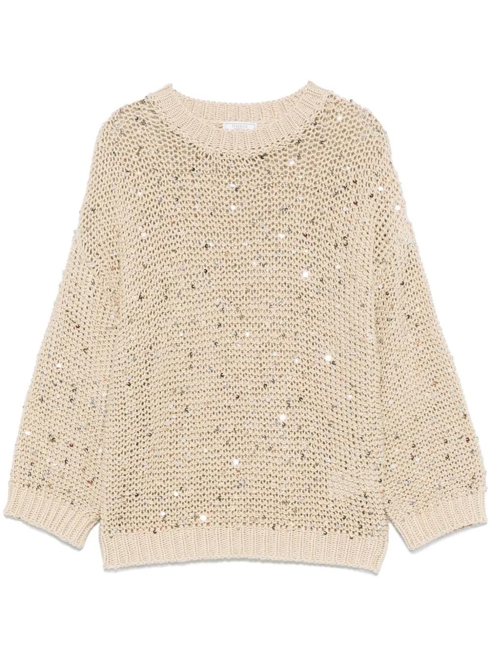 sequin-embellished sweater - 1
